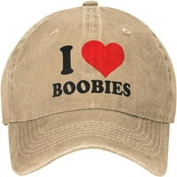 Love Boobies Unise Podesivi kamiondžija kaubojski šešir Ležeran hip-hop bejzbol kapa