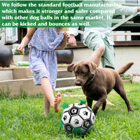 Igračke za pse nogometna lopta s interaktivnim karticama za vuču, psećih igračaka za ratnike, štene