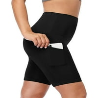 Pudcoco High Squaist Yoga kratke hlače za žensku kontrolnu temmu Fitness Atletska vježba Trčalice s