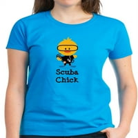 Cafepress - Scuba Chick majica - Ženska tamna majica