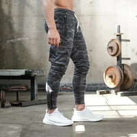 Leesechin hlače za muškarce čišćenje fitness slim-fit rastezanje kalf pant sportsko radna odjeća za