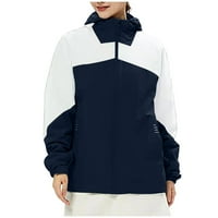 Ženske jakne Trendy Clearance Prodaja zimsko udobne lagane greljke plišana puna ili tiskana mornarička veličina L l