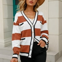 Homodles New Fashion ženska jesenska džemper - Jedna boja Khaki Veličina XL