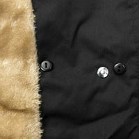 Ketyyh-Chn Women Winter Parka kaput Slim casual jakne kaput gornje odjeća crna, m