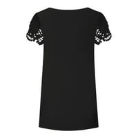 Ženski vrhovi ženske modne casual labavo od tiskane majice s kratkim rukavima s kratkim rukavima