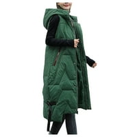 Kali_store dugi zimski kaputi za žene Ženska jakna Sherpa zadebljana puffer dolje kaput nejasna jakna