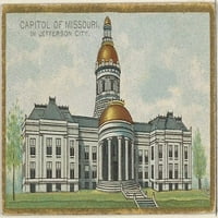 Kapitol Missourija u Jefferson Cityju, iz opće vlade i državnih zgrada Capitol Series za Allen & Ginter
