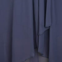 Podplag svečana haljina za žene, ženska haljina šifon elegantan čipkasti patchwork haljina izrezana