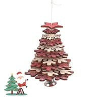 Privjesak za božićne drvve Trodimenzionalni viseći ukrasi Drveni obrt