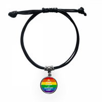 Rainbow Transgender Biseksualci zastava LGBT narukvica kože kože za kože crni nakit