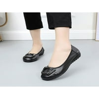 Zodanni Loafers za žene udobne okrugle nožnog prstiju Slip-Ons ravne cipele veličine 4,5-9