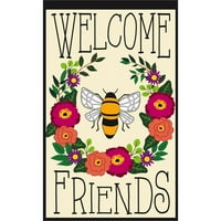 Evergreen zastava, pčelinji prijatelji prijatelji Vrt Applička zastava, 12,5 '' 0,25 ''