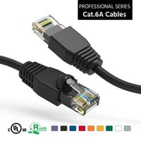35ft CAT6A UTP Ethernet mrežom pokrenuta kabl crna, pakovanje