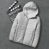 Leey-World Muške zimske kapute Muška jesen i zimska modna moda Casual Solid Color patent zatvarača,