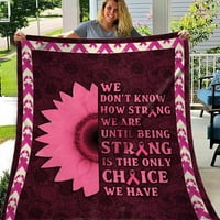 DETDTPE pokrivač pokriva pokrivač za rači za roZ ružičaste vrpce za svijest kućne tekstilne flanelne