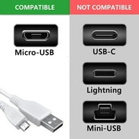 Pwron 5FT bijeli mikro USB punjač za punjenje kabela kabela kabela za ASUS Transformer Tablet Book ultrabook