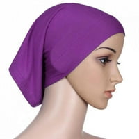 Pamučni šal od punog boja za žene modne meke hidžab dugi šal s omotačem