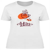 Jesenja ponuda i šalica čajne majice Žene -Image by Shutterstock, ženski medij