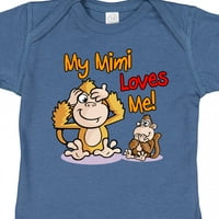 Inktastic moj mimi voli me majmunski poklon dječji dječaka ili dječje djece