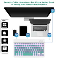 U laganoj ergonomskoj tastaturi sa pozadinom RGB svjetlo, multi uređaj tanka punjiva tastatura Bluetooth