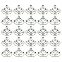 Cvjetanje ogrlica od lotosa Privjesci Legura Charms Nakit Izrada dodatka za DIY zanate