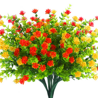 Umjetno cvijeće za vanjsko otporne svetle, plastične lažne biljke na otvorenom i cvijeće za ukrašavanje
