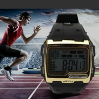 Digitalni sportski sat, vodootporni digitalni sat višestrukih funkcija noćno svjetlo za svakodnevnu