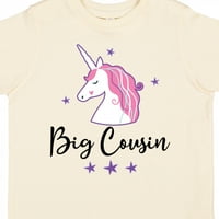 Inktastic Big rođak Unicorn Najava poklon mališana majica Toddler Girl majica