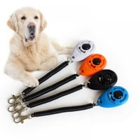 Pet Mali prijenosni pribor za trening za pse Klicker za trening za trening sa ručnim remenom, crna