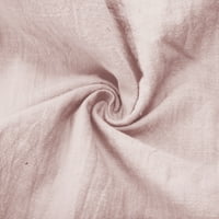 Rewenti ženski modni ljetni čvrsti povremeni džep elastični struk duge hlače ružičaste 6
