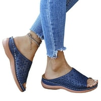 Floenr Flip Flops za žene, ljetne dame vezene sandale casual obuća Ležerne rimske papuče