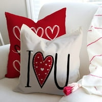 Valentines Dan Jastuk Pamučni posteljina jastuci od jastuci ukrasni koferi jastuka Kućni dekor ljubav