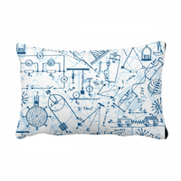 Plavi fizički elektromagnetski mehanički grafički bacanje jastuk jastuk za lumbalni umetnik
