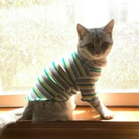 Eychin Rainbow Cotton kućni ljubimac odjeću jesen zima majica za ljubimce Modni lijepi pribor za kućne