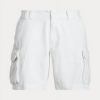 Polo Ralph Lauren White Classic Fit Chino Cargo Shorts, US 31