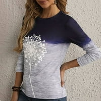 FESFESFES modni vrhovi dukserica za ženske ležerne pulover pulover na vrhu dugih rukava udoban klirens
