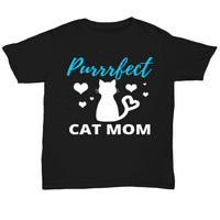 Purrrfect mačka mama majica smiješna čaša za ljubitelja mačaka za purrect