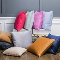 Bacite jastuk za jastuk Teal: Ugodni mekani baršunasti kvadratni ukrasni jastuk za uređenje domaće kuće