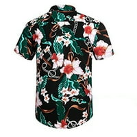 Muški teniski klub Polo majica T-majica Havajska majica Majica Dugme Revel Print Majica Poslovna majica