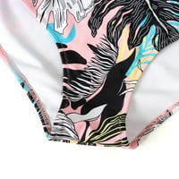 Ženski kupaći kupaći kostimi Grafički print Bikini kupaći kostim prednjim bočnim kostima
