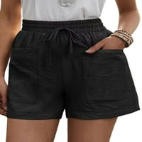 Ljeto HOTNE Ljeto Kratke kratke hlače Kartone elastične struke kratke vruće hlače Bermuda Mini pantne