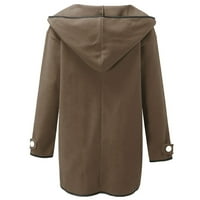 Dezed Womens prevelike jakne kaputi kaputi moda Žene Topli FAUS kaput kardigan zima labav čvrsti dugi