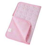ANVAZISE Hladni mat kvadratni oblik prozračan prostirljiv za hlađenje psa za ljeto ružičaste s