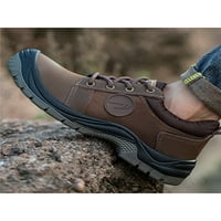 Oucaili Žene Muškarci Radne čizme Čelična zaštitna ploča za zaštitu čipka sigurnosti sigurnosne cipele