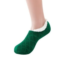 Čarape Zimska čvrsta boja četkane guste plišane tople čarape Početna Čarapa Ski ScOws Socks