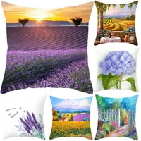 Lavender Suncokret Ispis Početna Sofa za bacanje jastuk za jastuk za prašinu