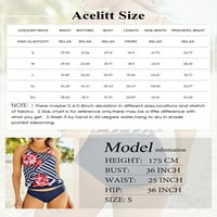 Acelitt Women Strappy Criss Cross Tankini TAPINI sa bikini donjih kupaćih odijela Sporty Tankini setovi