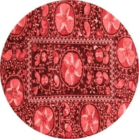 Ahgly Company u zatvorenom okruglom sažetkom Crvene moderne prostirke, 6 'okruglica