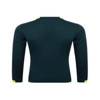 Sportska majica Visgogo Muška, okrugli vrat dugih rukava elastična brzina brzog sušenja Fitness trčanje