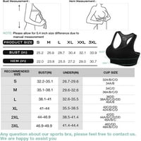 Racerback Sports Bras za žene - podstavljena bešavna podrška visokim udarcima za Yoga teretanu Workout